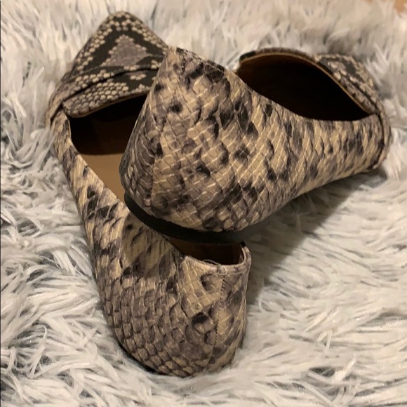 SOLD ♥️ Steve Madden Snakeskin Pointed Flats - Picture 3 of 5